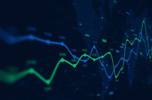 Indosuez | digital | data | blue | green | graph